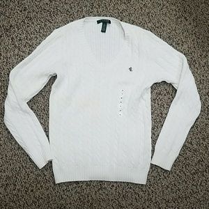 WHITE RALPH LAUREN SWEATER